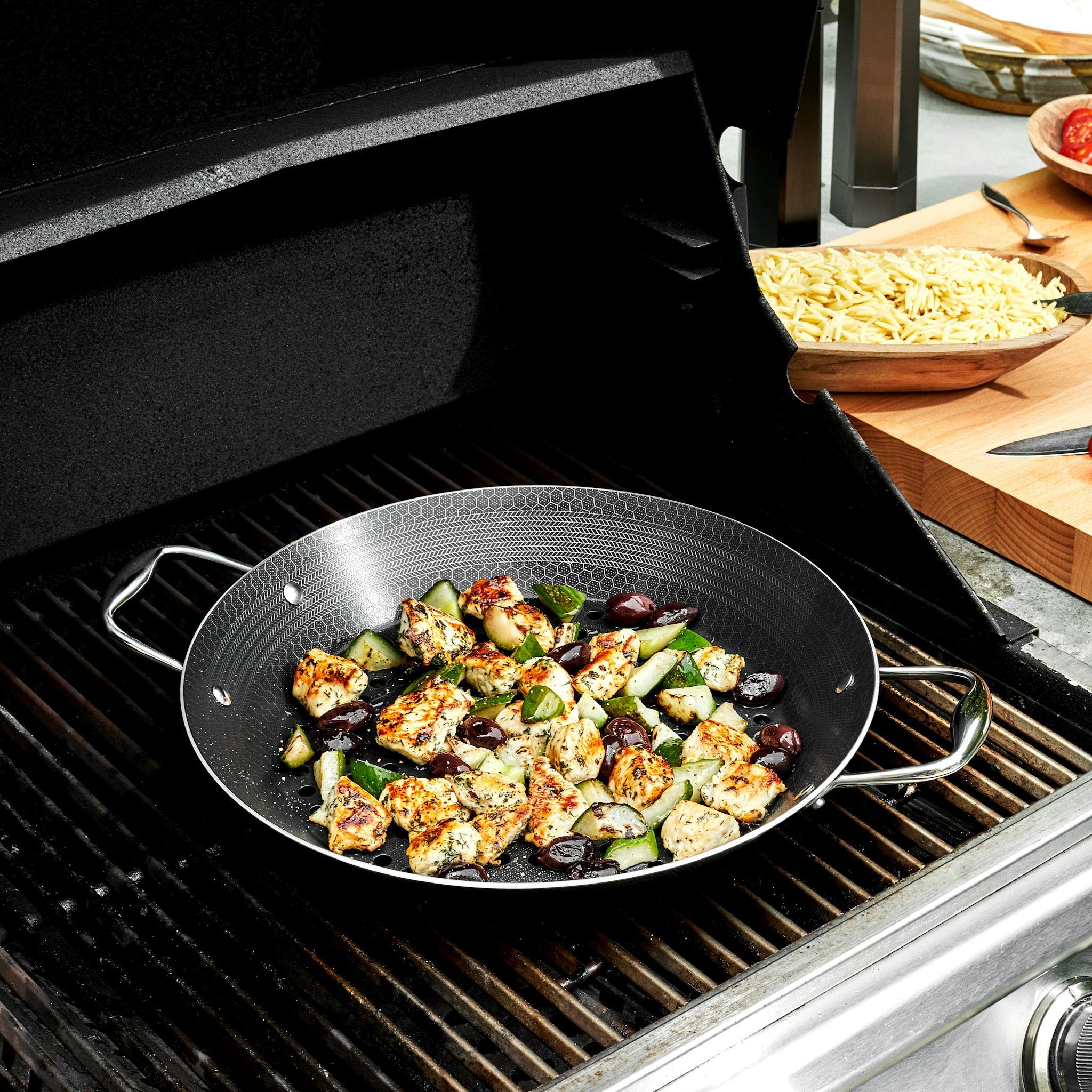 Hybrid BBQ Grill Pan, 12"
