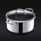 Hybrid Stock Pot With Lid, 8-Qt